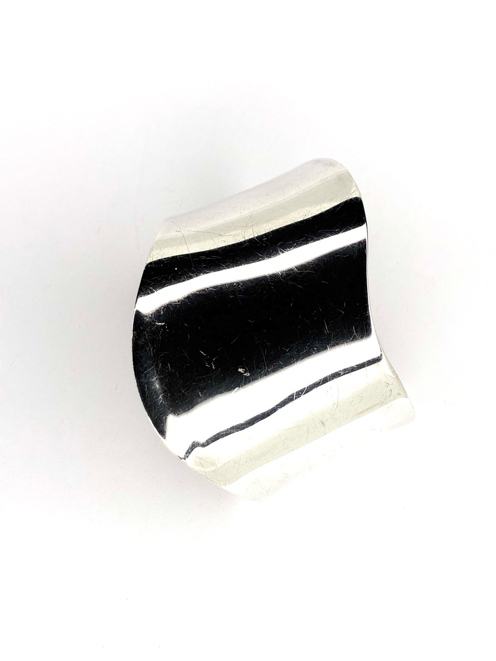 Kabana Sterling Silver Wavy Bone Style Cuff Bracelet - Picture 6 of 9